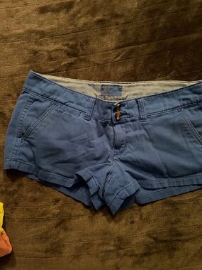 AE Blue Women's Cotton Blend Casual Shorts sz 2